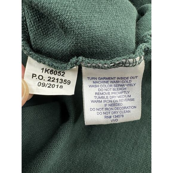 Vineyard Vines Mens Medium Green Long Sleeve Polo Shirt Whale Logo Preppy Golf - Picture 7 of 9